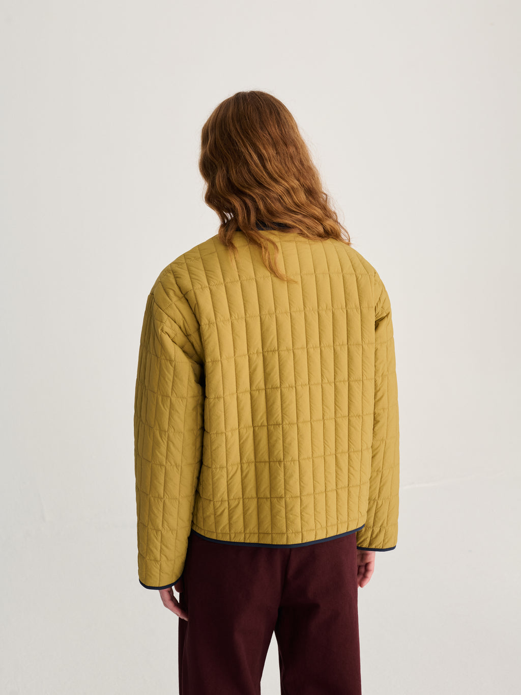 Color block light padded reversible jacket