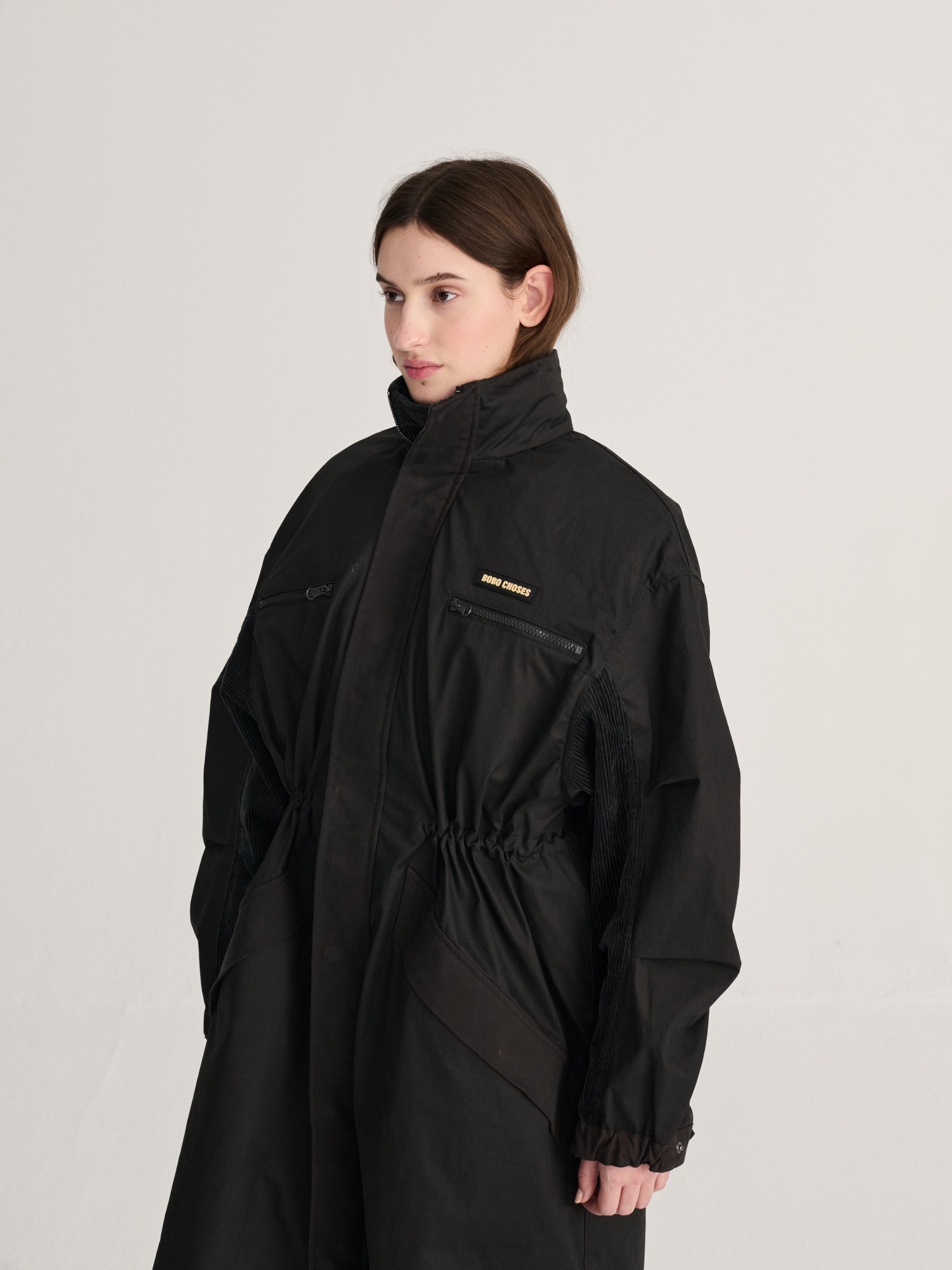 Waxed cotton parka
