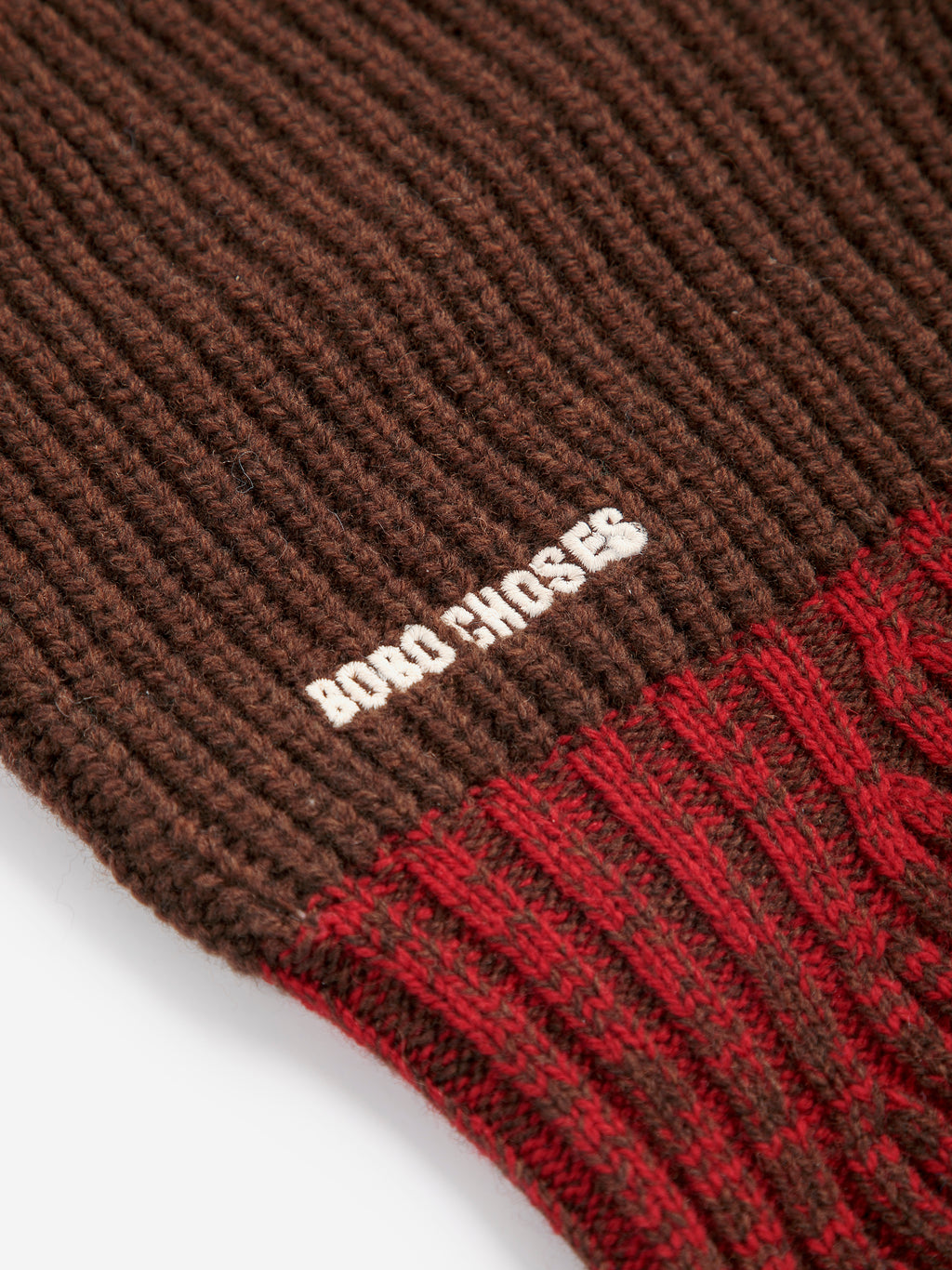 Color Block merino wool balaclava