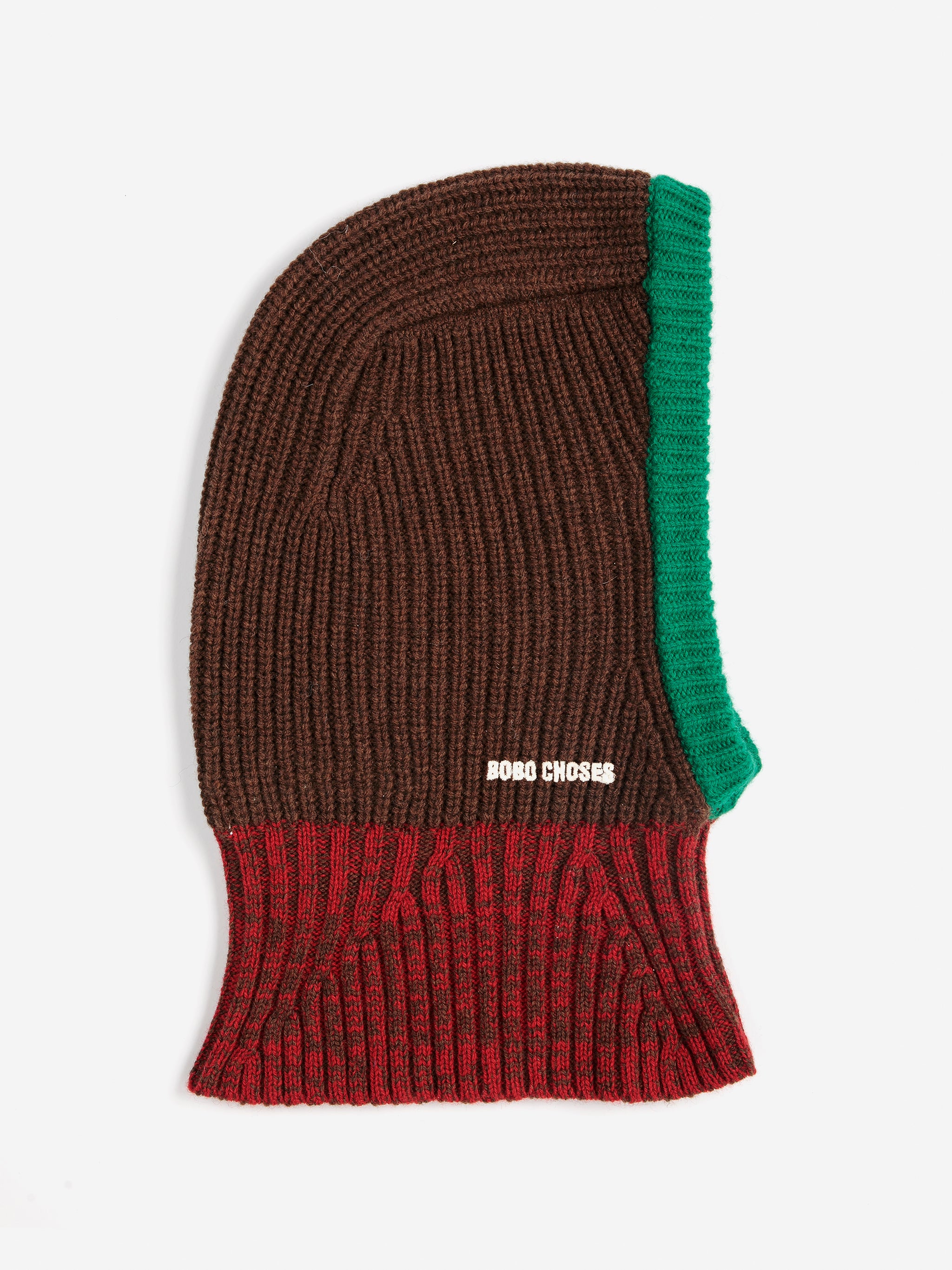 Color Block merino wool balaclava