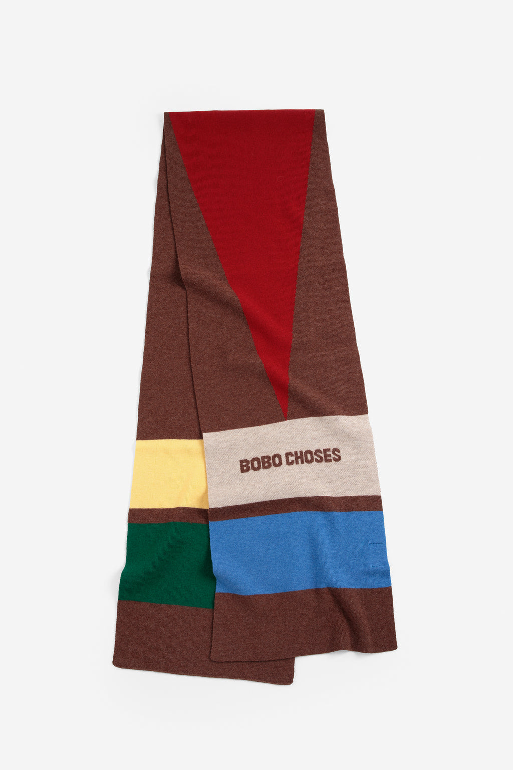 Merino wool long knitted scarf