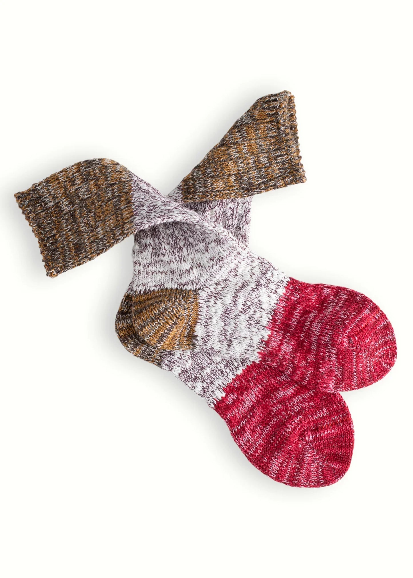 Charlie cotton collection - Red & Coffe Socks