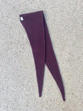 Violet small knit scarf - burgundy