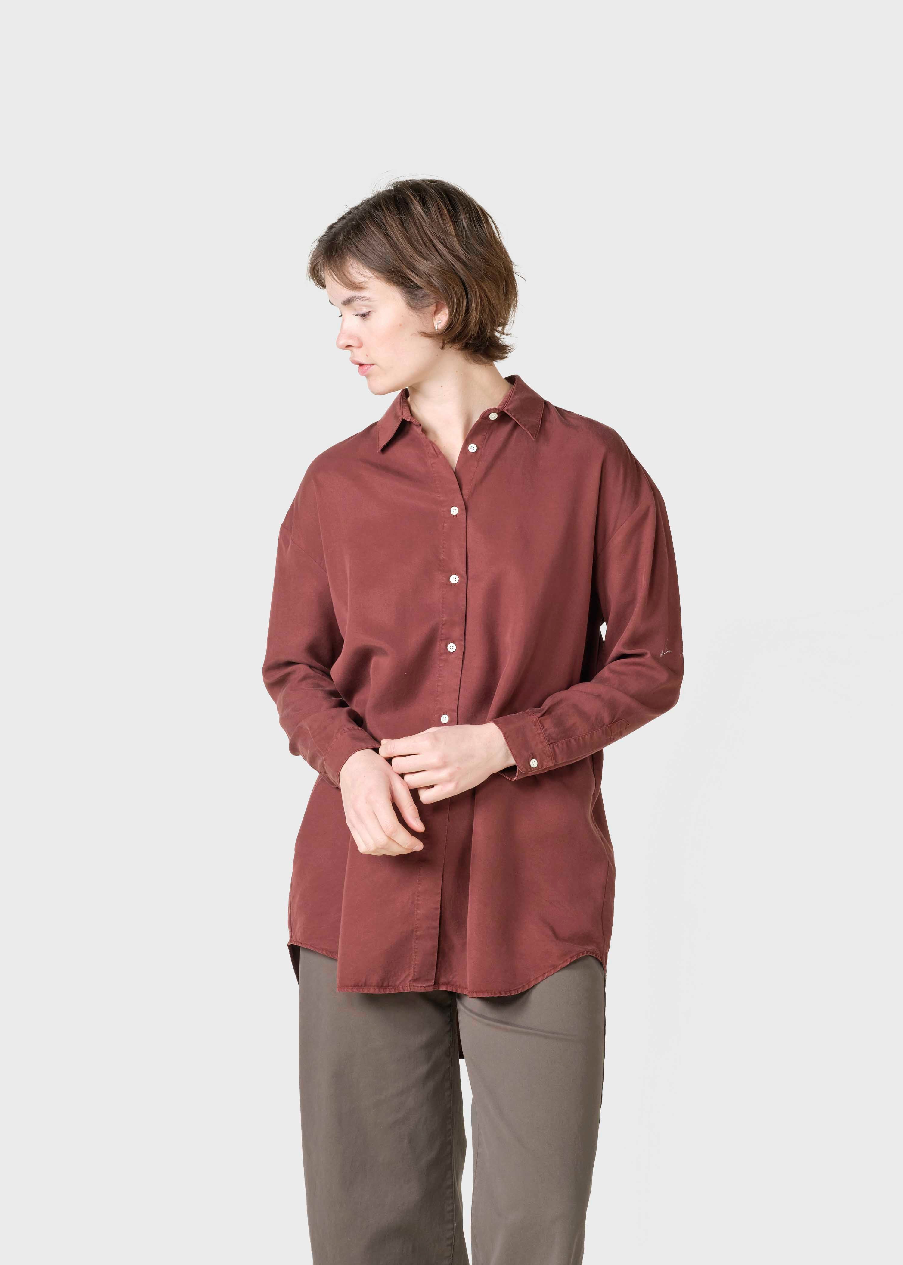 Ofelia lyocell shirt - burgundy