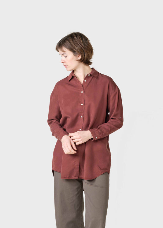 Ofelia lyocell shirt - burgundy