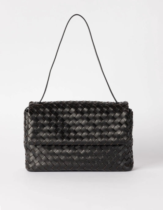Kenzie - Black Woven Classic Leather