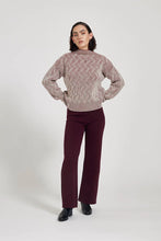 Indlæs billede til gallerivisning Zoya bicolor sweater - burnt sienna
