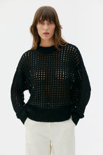 Indlæs billede til gallerivisning Avita - Organic cotton tape yarn chrochet stitch sweater
