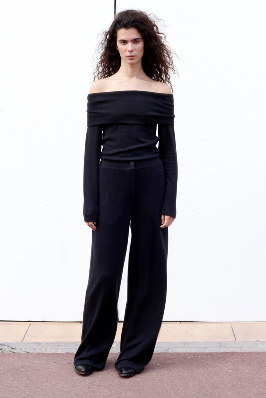 TORCE TROUSERS High-Waisted Knitted Trousers