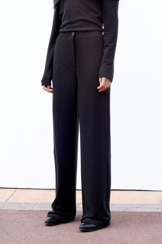 TORCE TROUSERS High-Waisted Knitted Trousers
