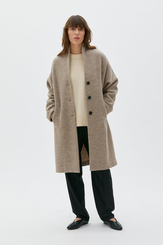 Hope boiled wool jacket - taupe