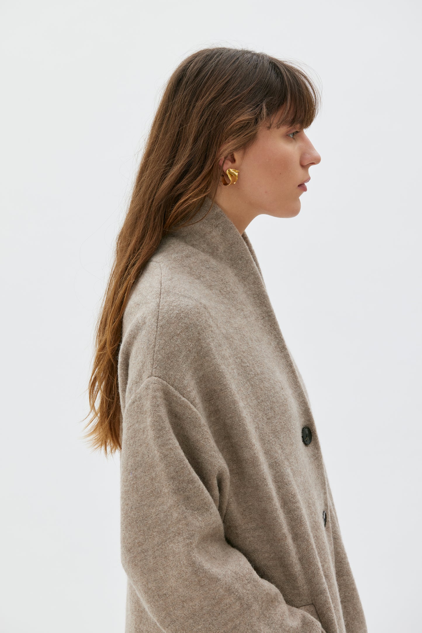 Hope boiled wool jacket - taupe