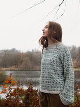 Indlæs billede til gallerivisning Alpaca pattern sweater - Dusty teal
