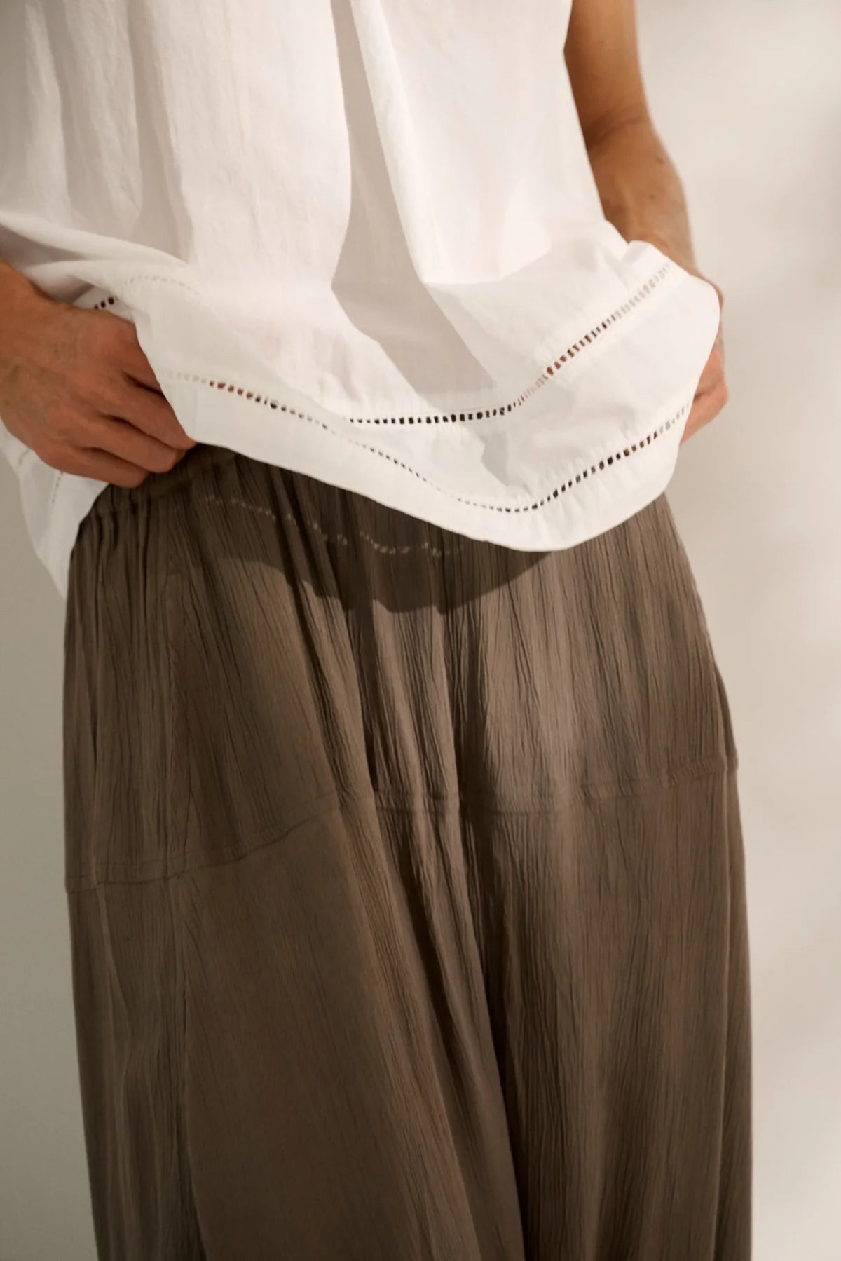 Sunshine top poplin - white