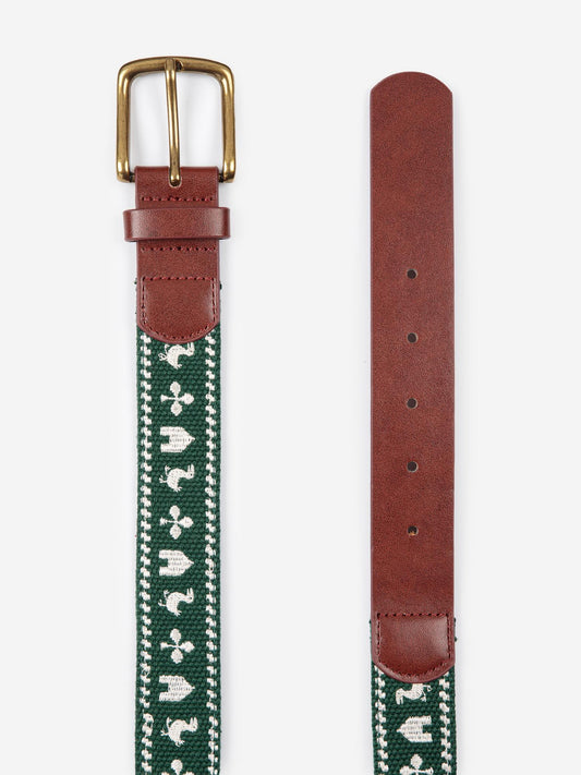 Embroidered belt