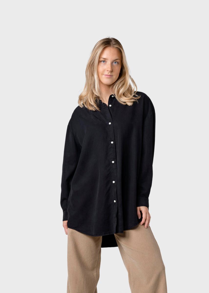 Ofelia lyocell shirt - black