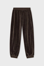 Indlæs billede til gallerivisning Mally sweatpants velvet dark brown
