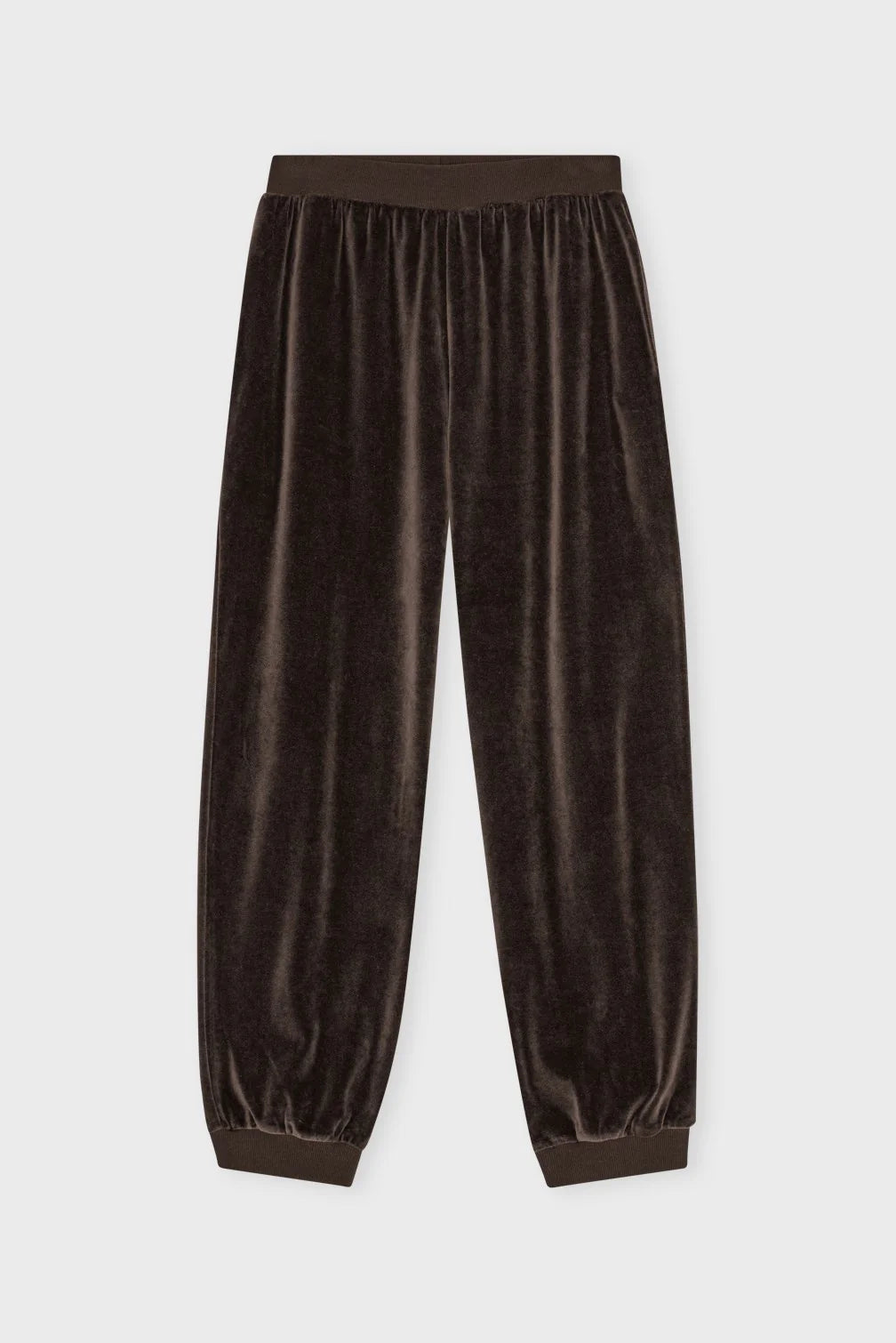 Mally sweatpants velvet dark brown