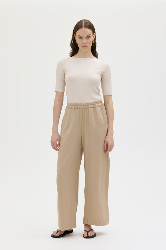 Thea flowy tencel pant - sand
