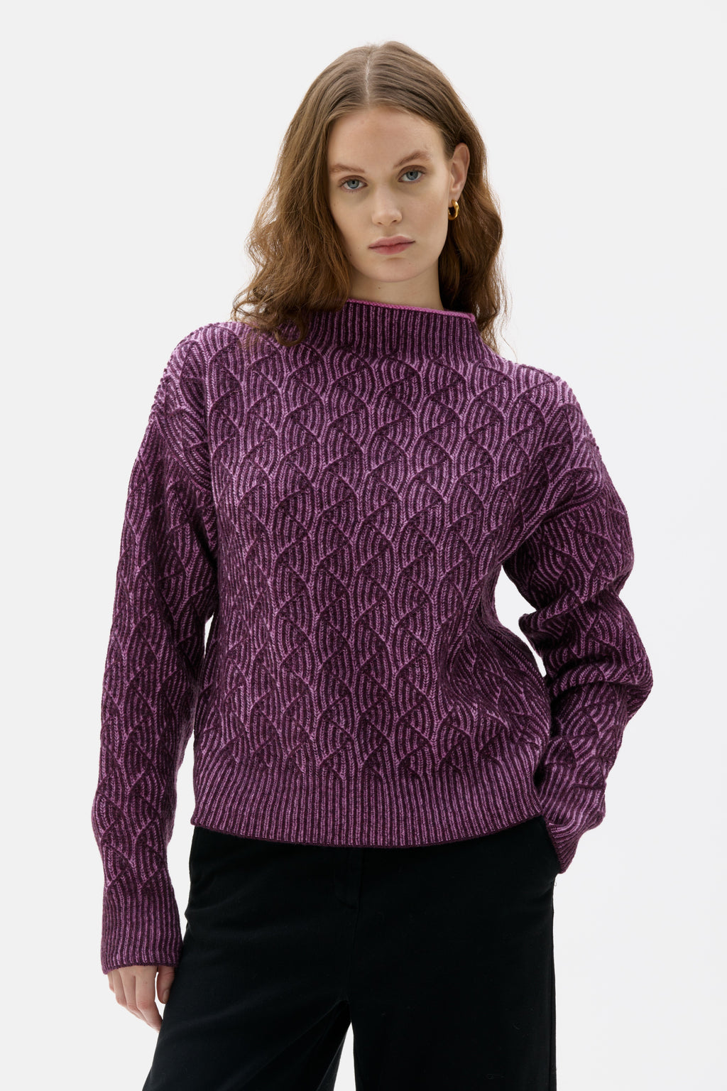 Zoya - Bicolour lambswool sweater