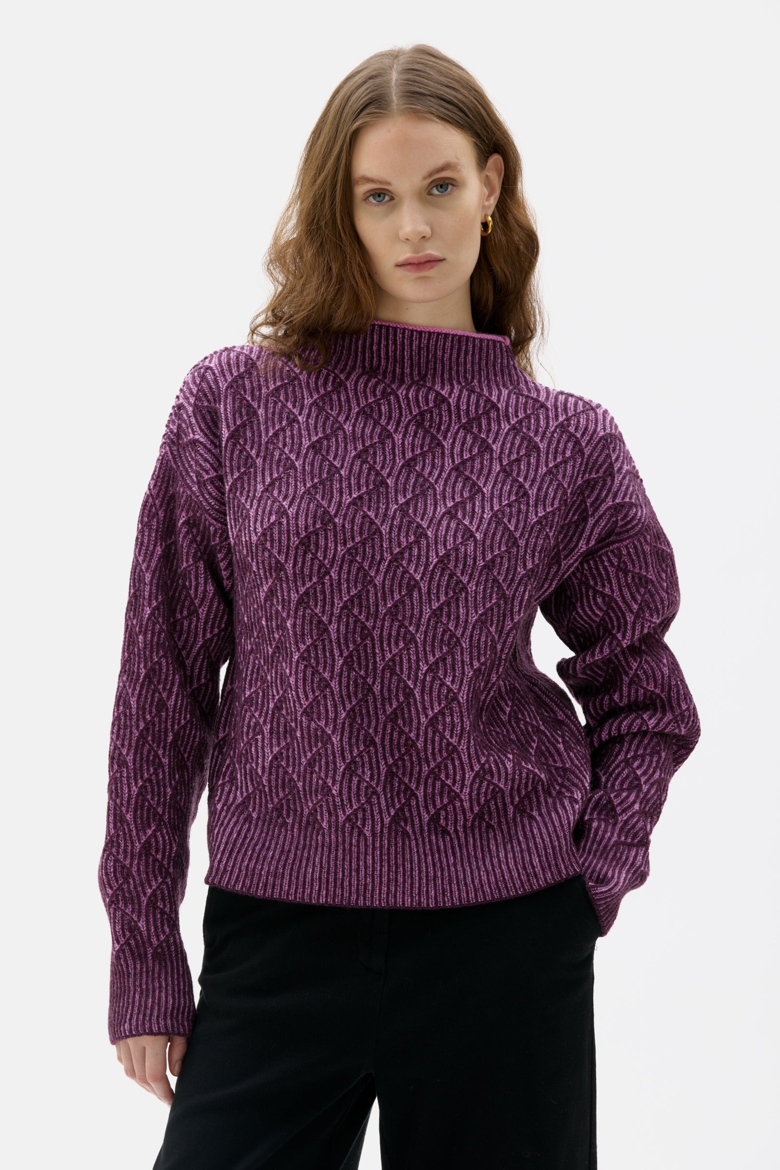 Zoya - Bicolour lambswool sweater