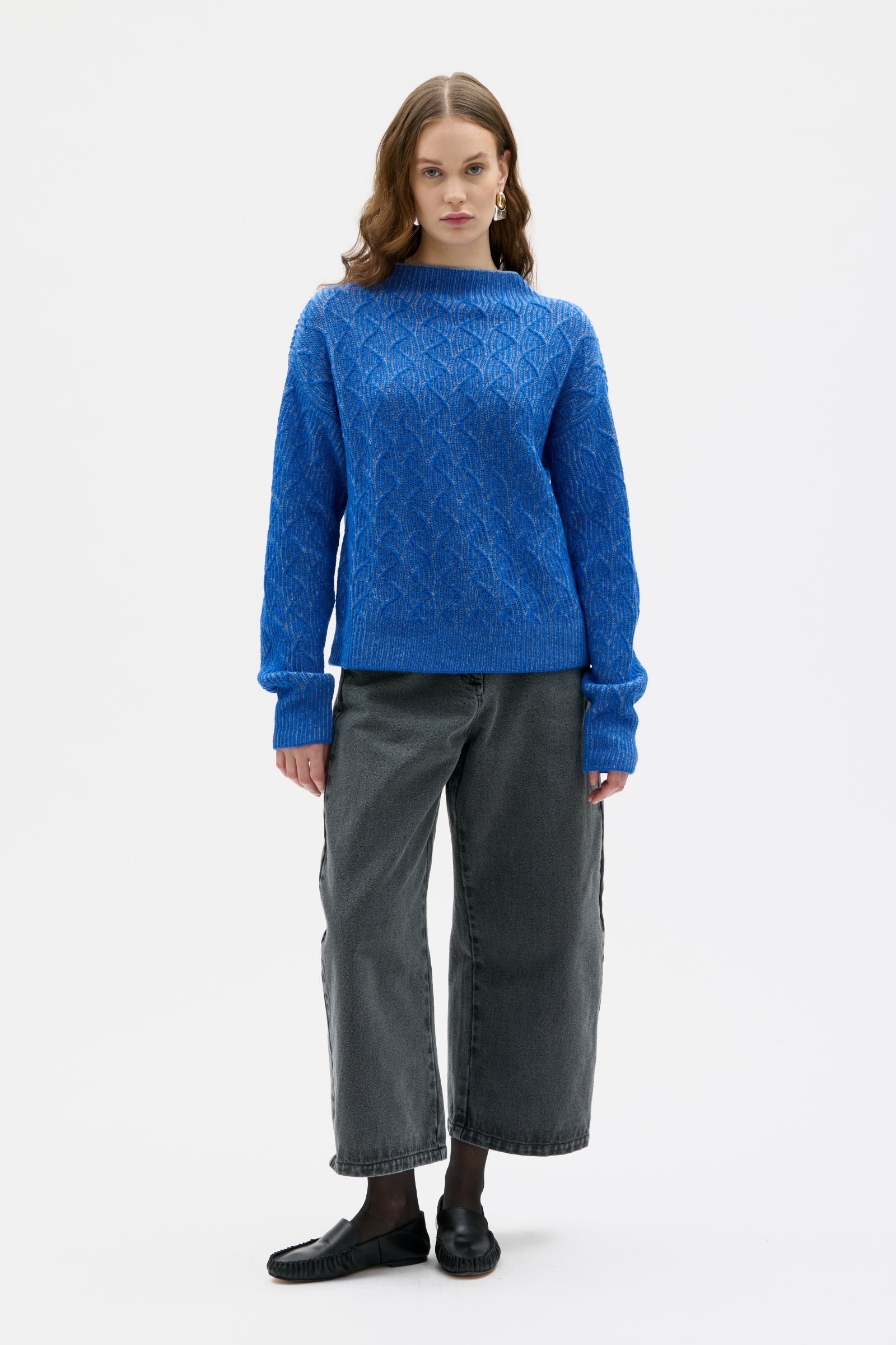 Zoya - Bicolour lambswool sweater