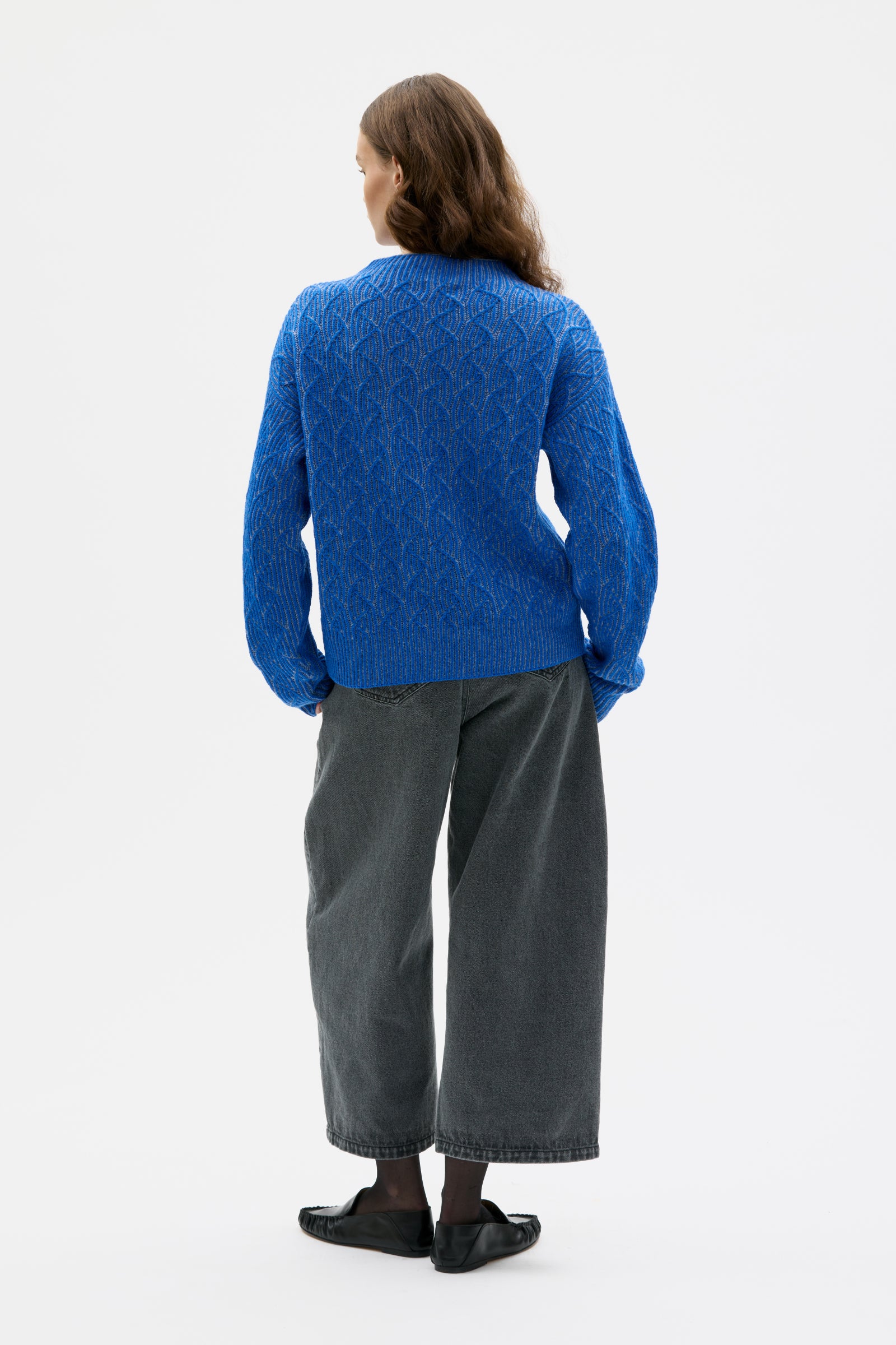 Zoya - Bicolour lambswool sweater