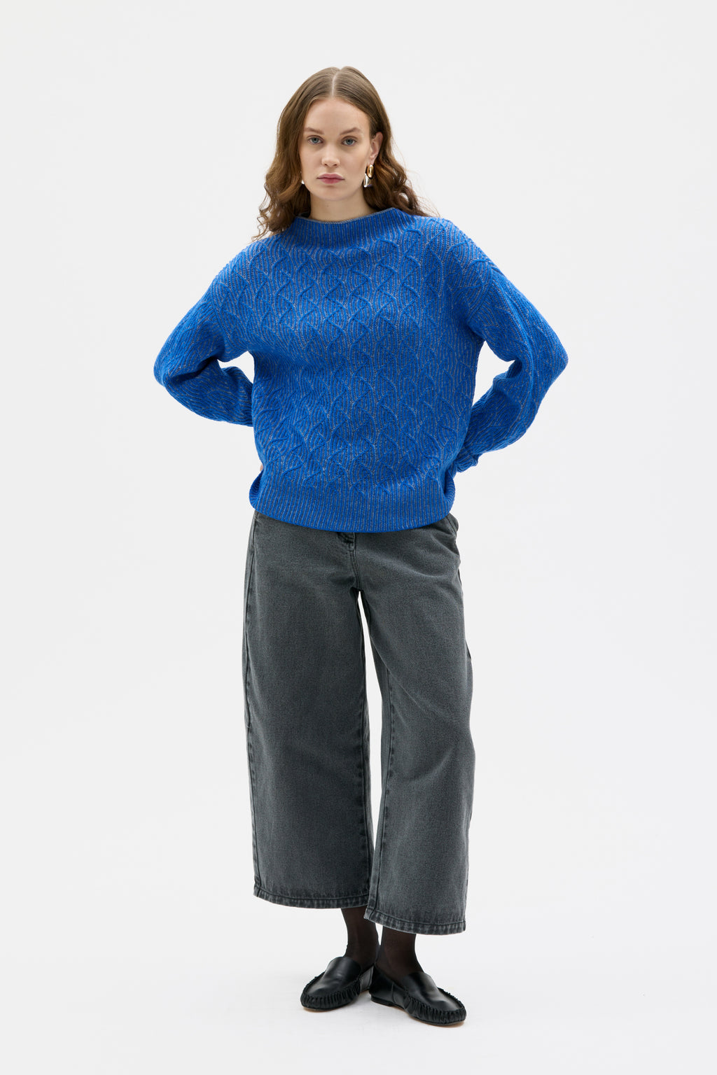 Zoya - Bicolour lambswool sweater