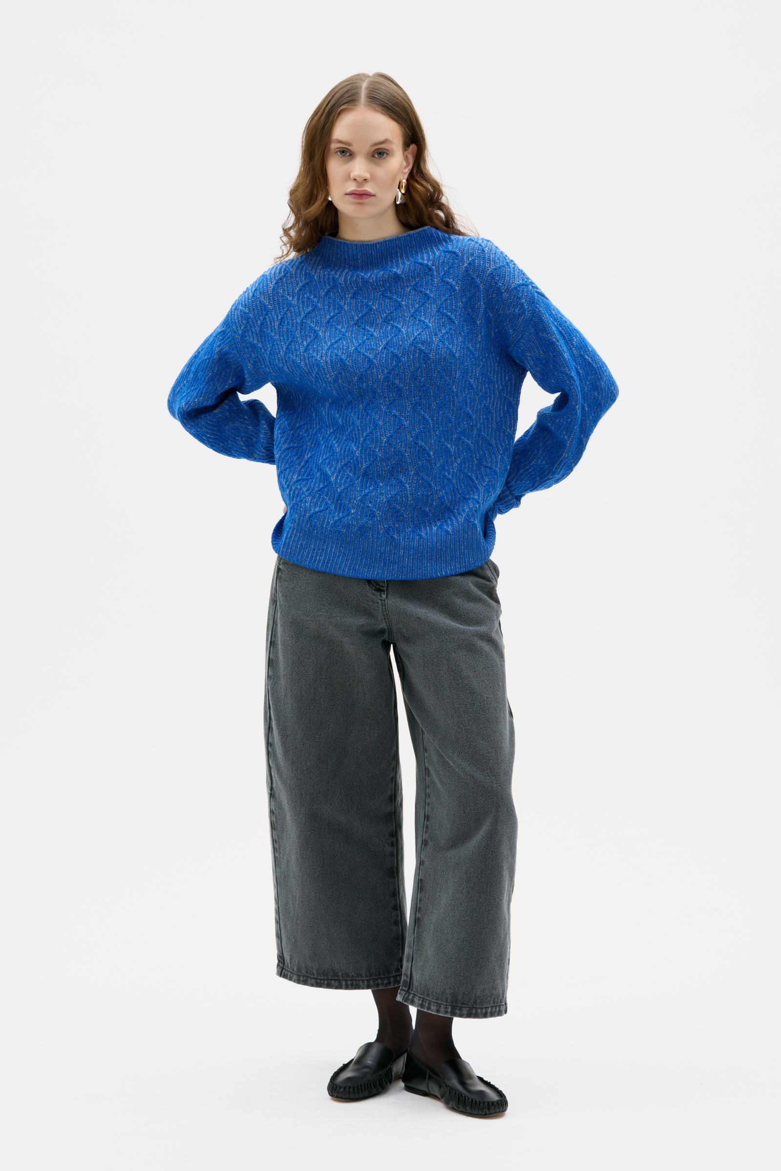 Zoya - Bicolour lambswool sweater