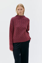 Indlæs billede til gallerivisning Zoya bicolor sweater - elderberry
