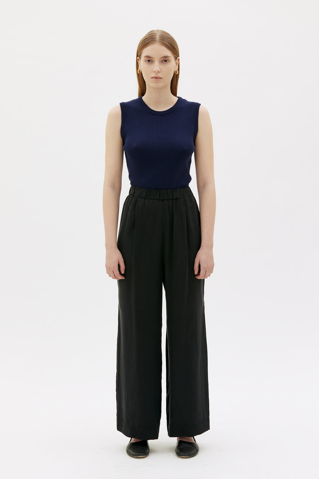 Gila - Elastic waist cupro pants