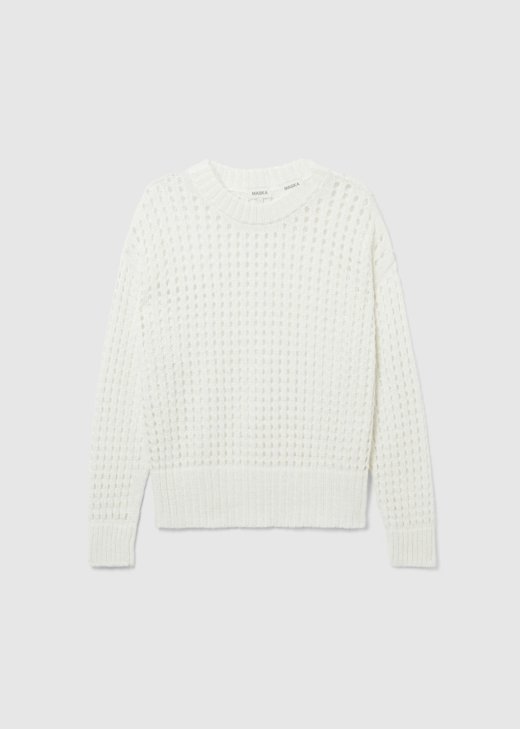Avita - Organic cotton tape yarn chrochet stitch sweater