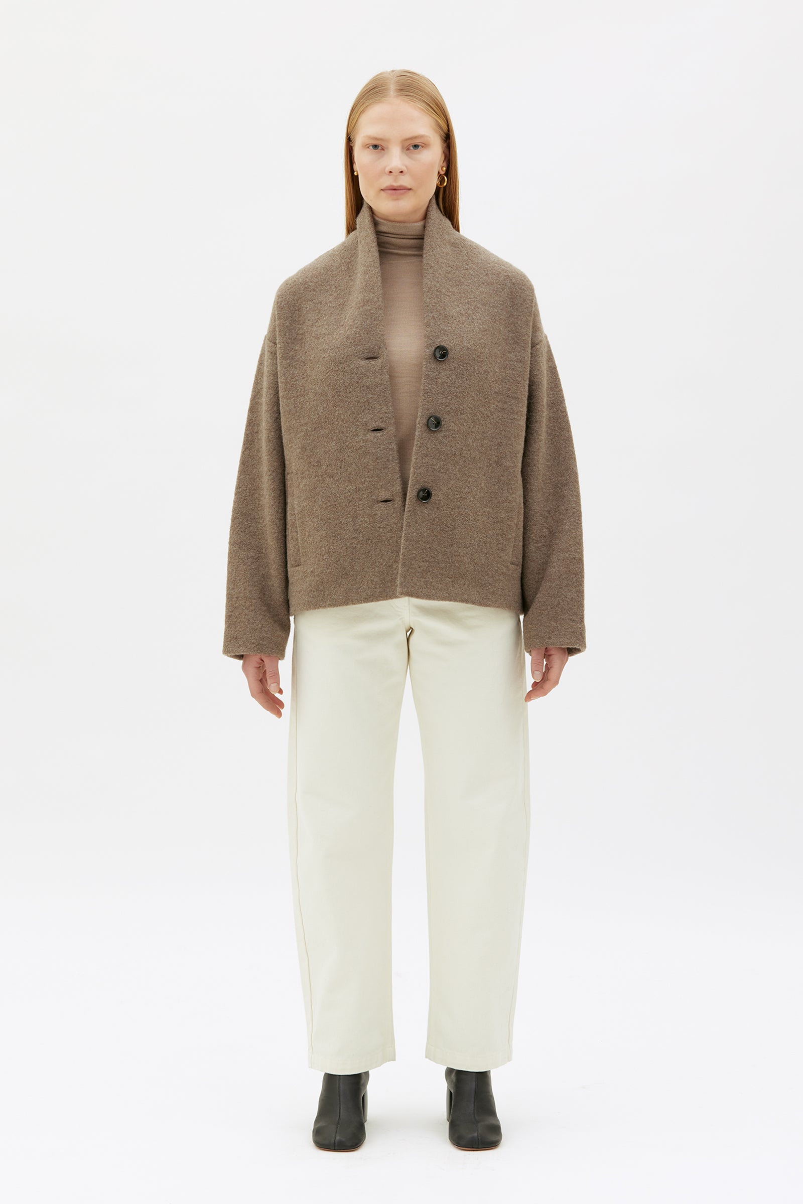 Hale boiled wool jacket