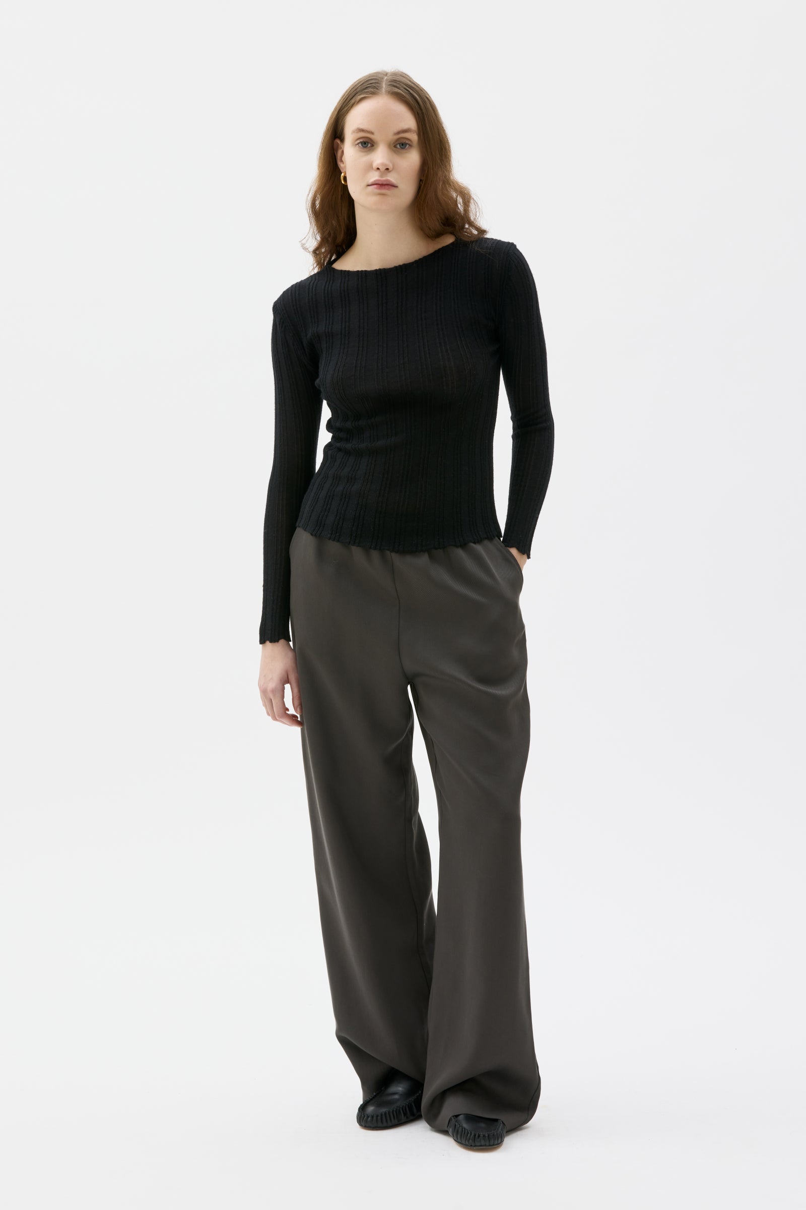 Hilja - Fine ribbed wool top