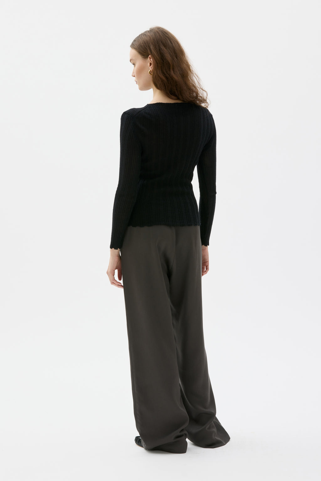 Hilja - Fine ribbed wool top