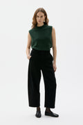 Nona - Curved trousers in cotton cashmere