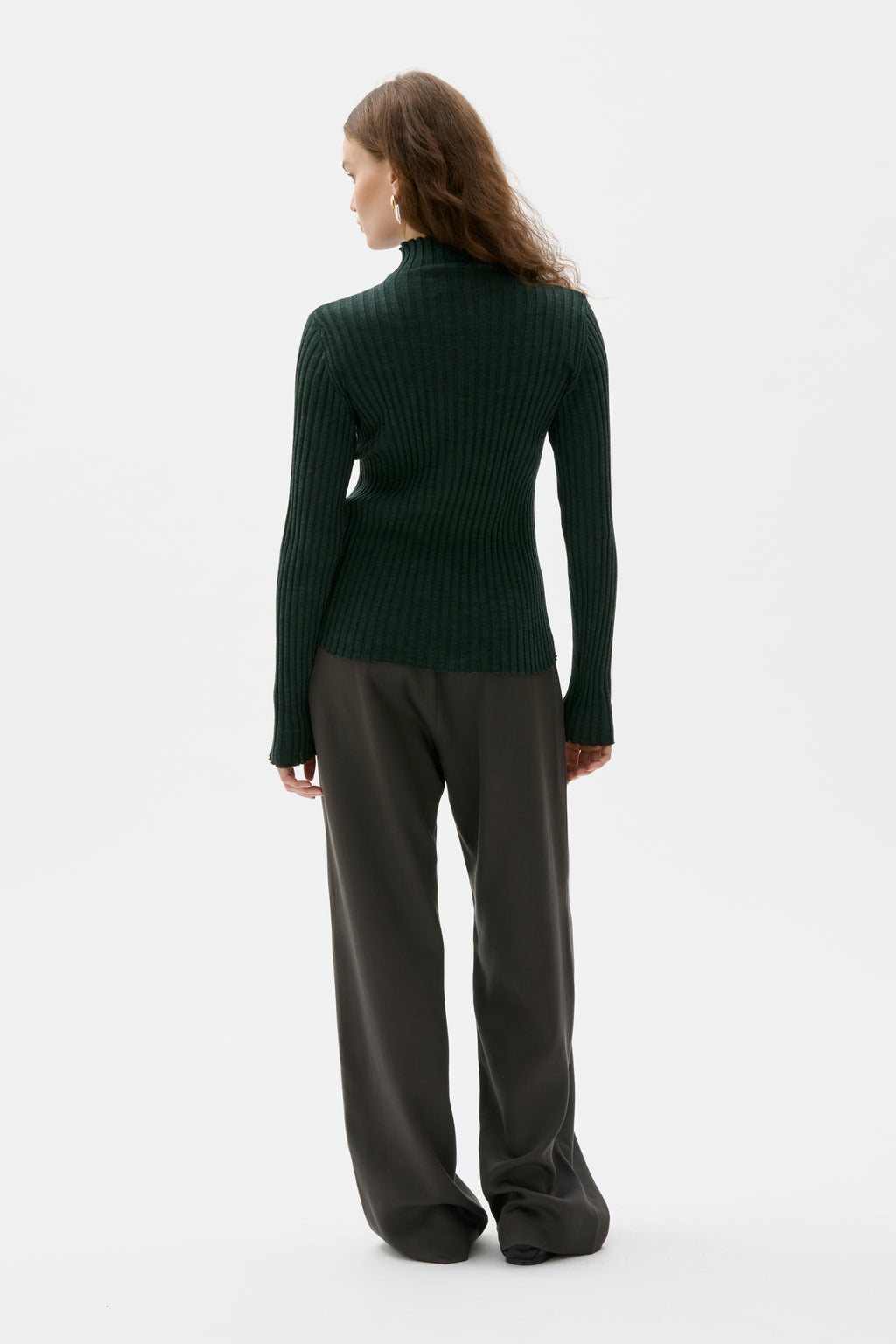 Valli - Long Tencel twill trousers