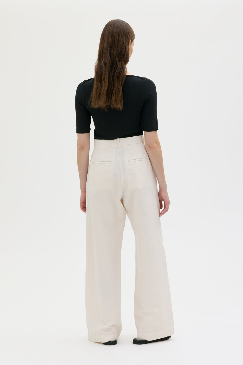 Hana - Organic cotton linen tencel long trousers