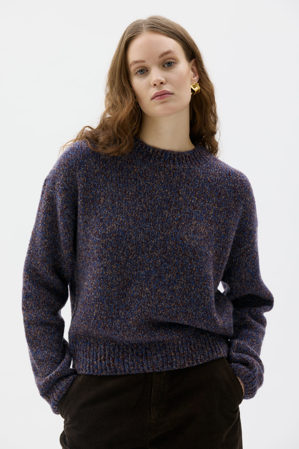 Iza - Wool silk cashmere mouliné sweater