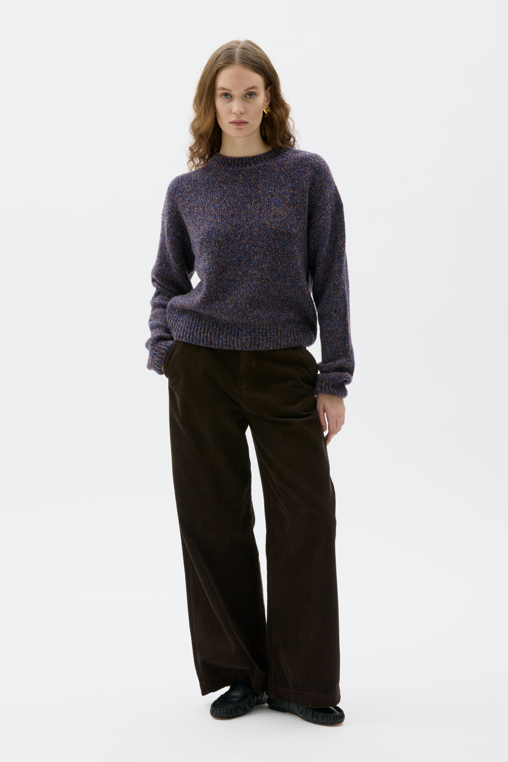 Iza - Wool silk cashmere mouliné sweater