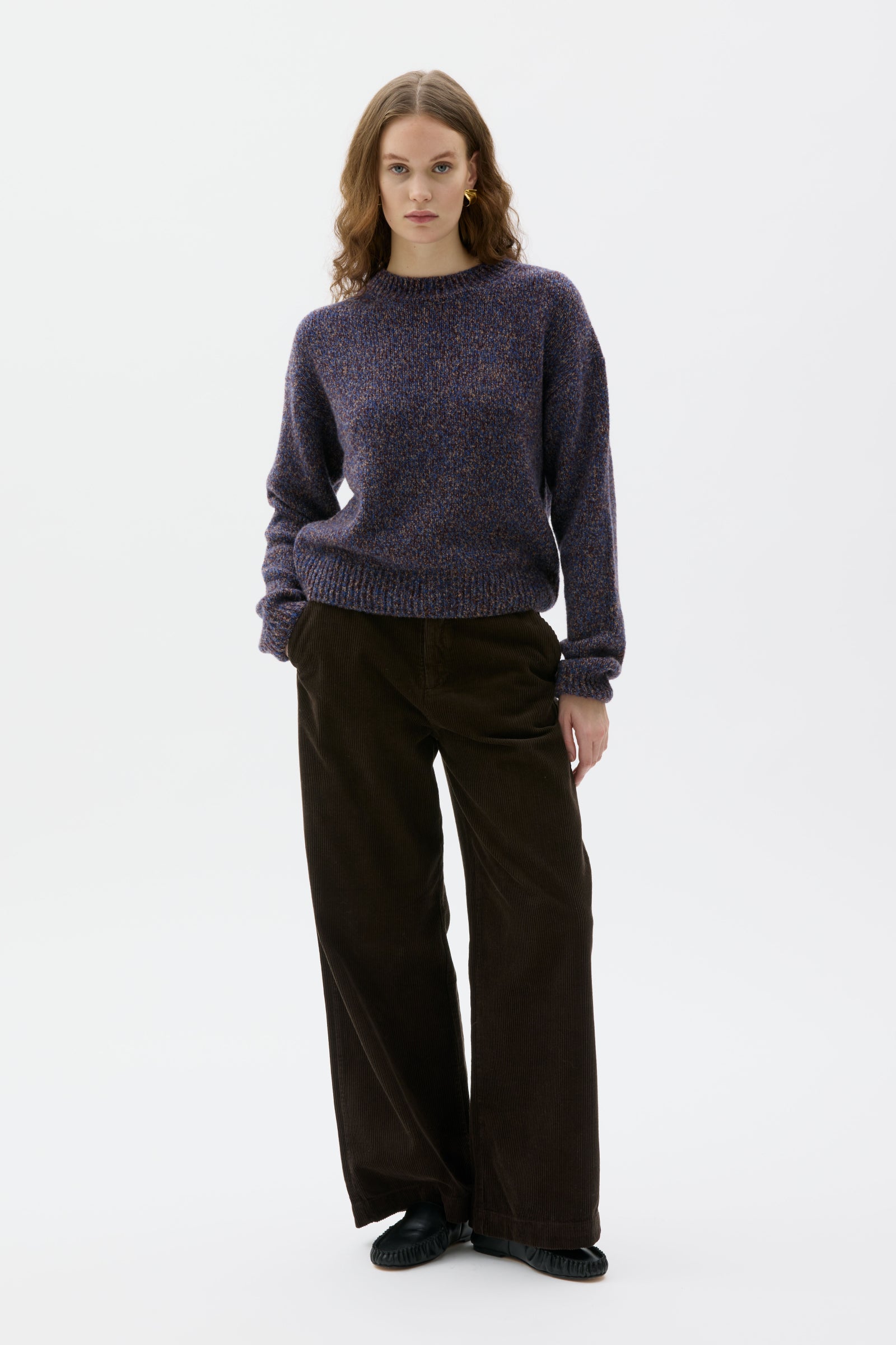 Iza - Wool silk cashmere mouliné sweater