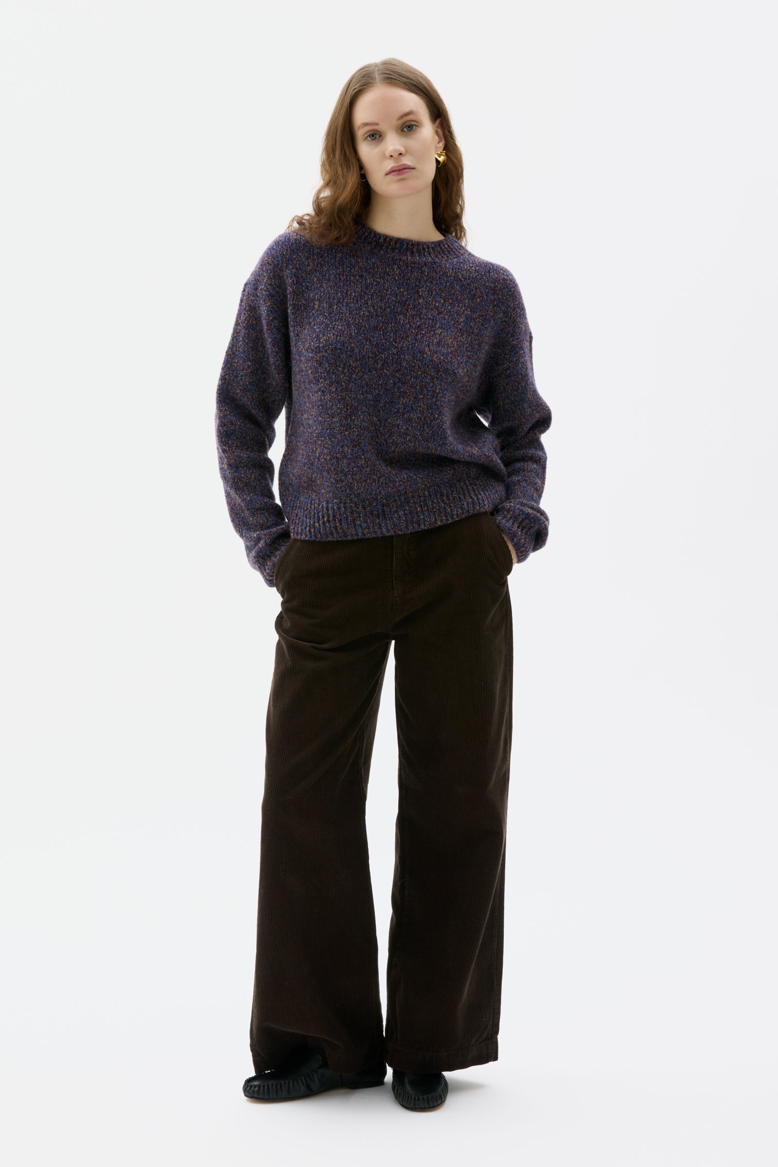 Iza - Wool silk cashmere mouliné sweater