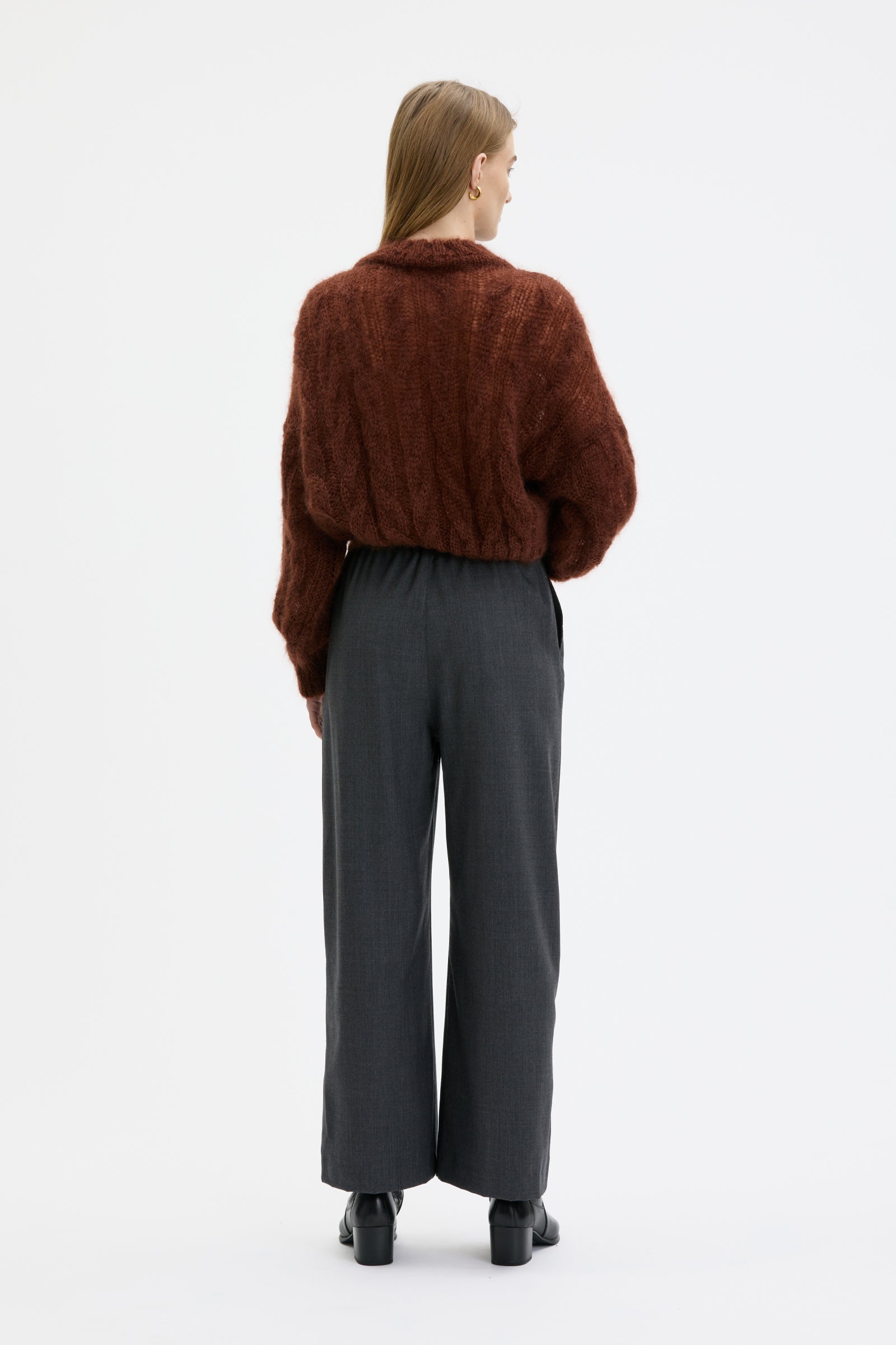 Lyne - Mohair silk cable sweater