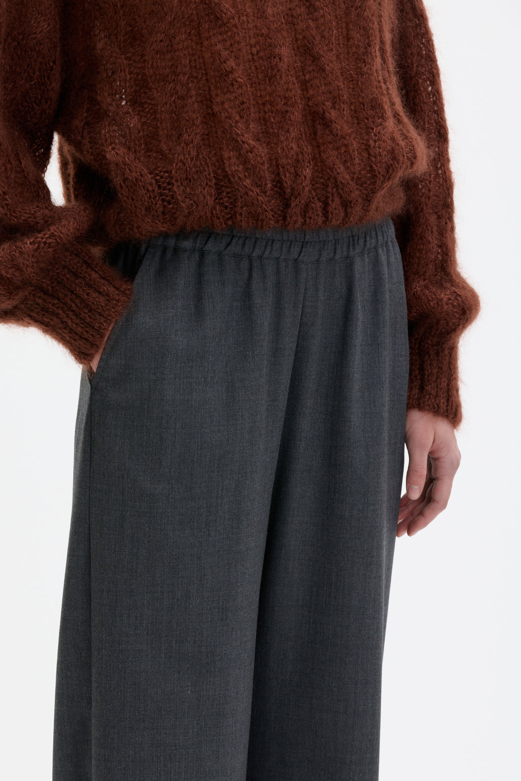 Lyne - Mohair silk cable sweater