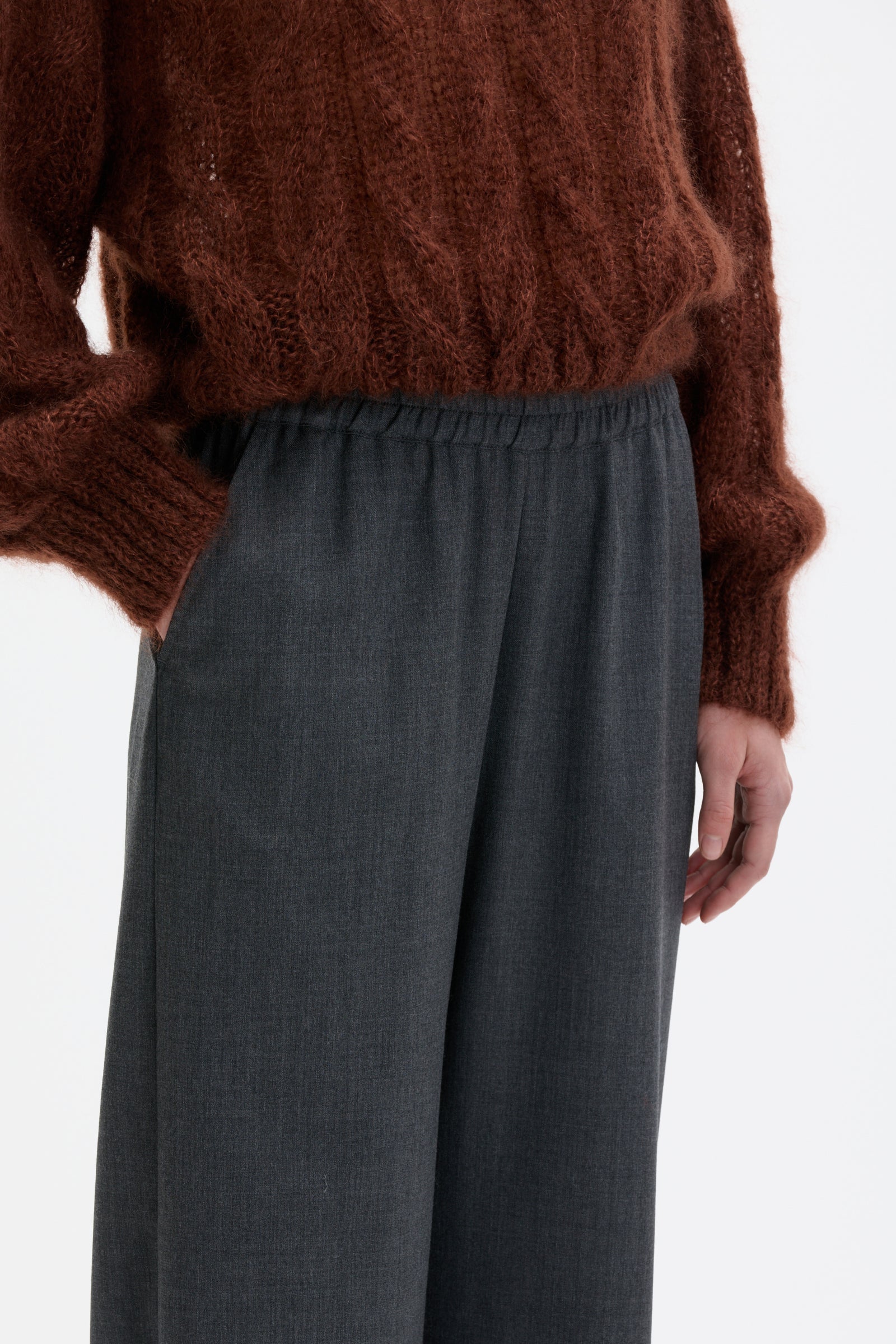 Lyne - Mohair silk cable sweater
