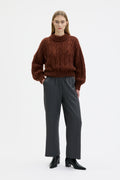 Lyne - Mohair silk cable sweater