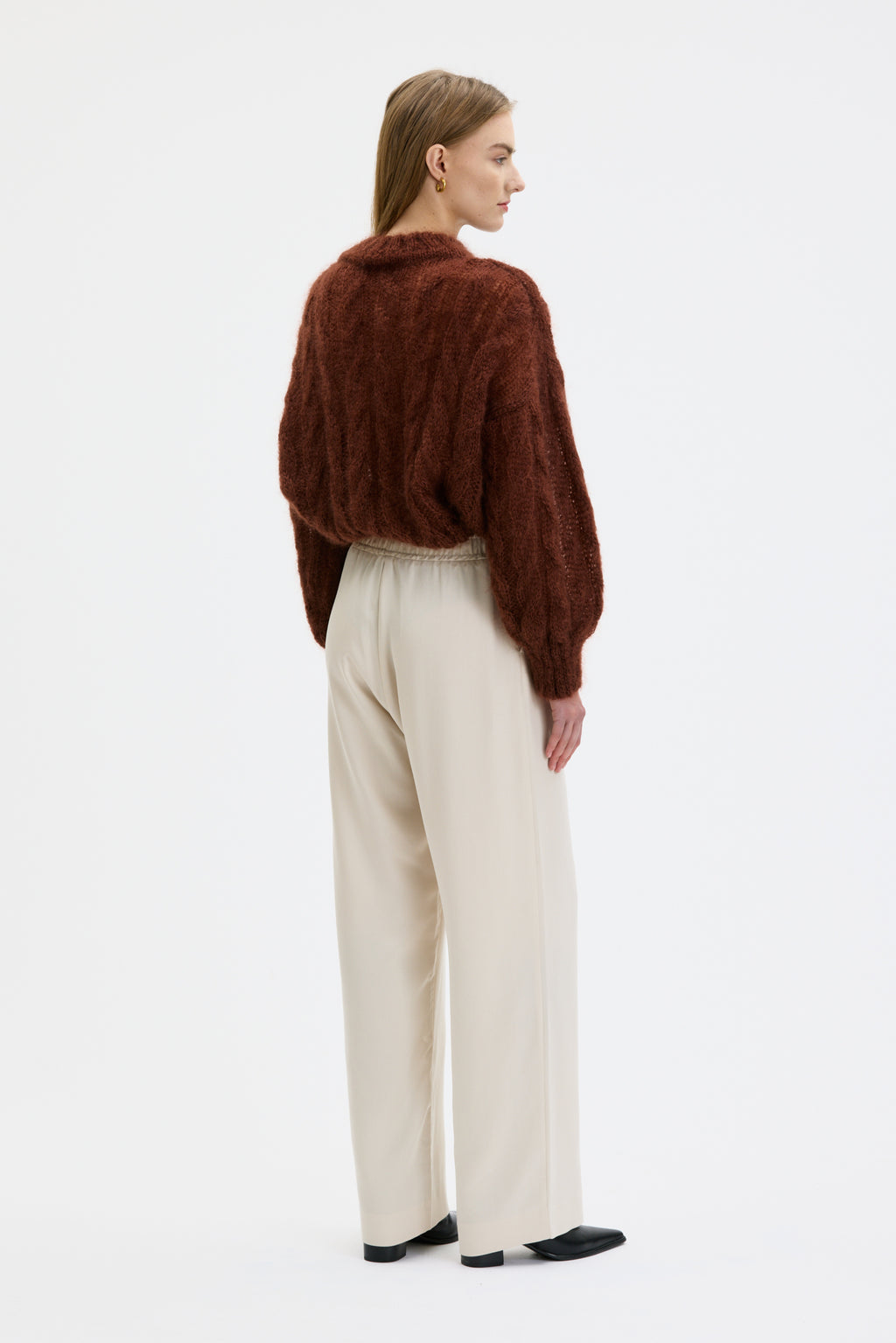 Lyne - Mohair silk cable sweater