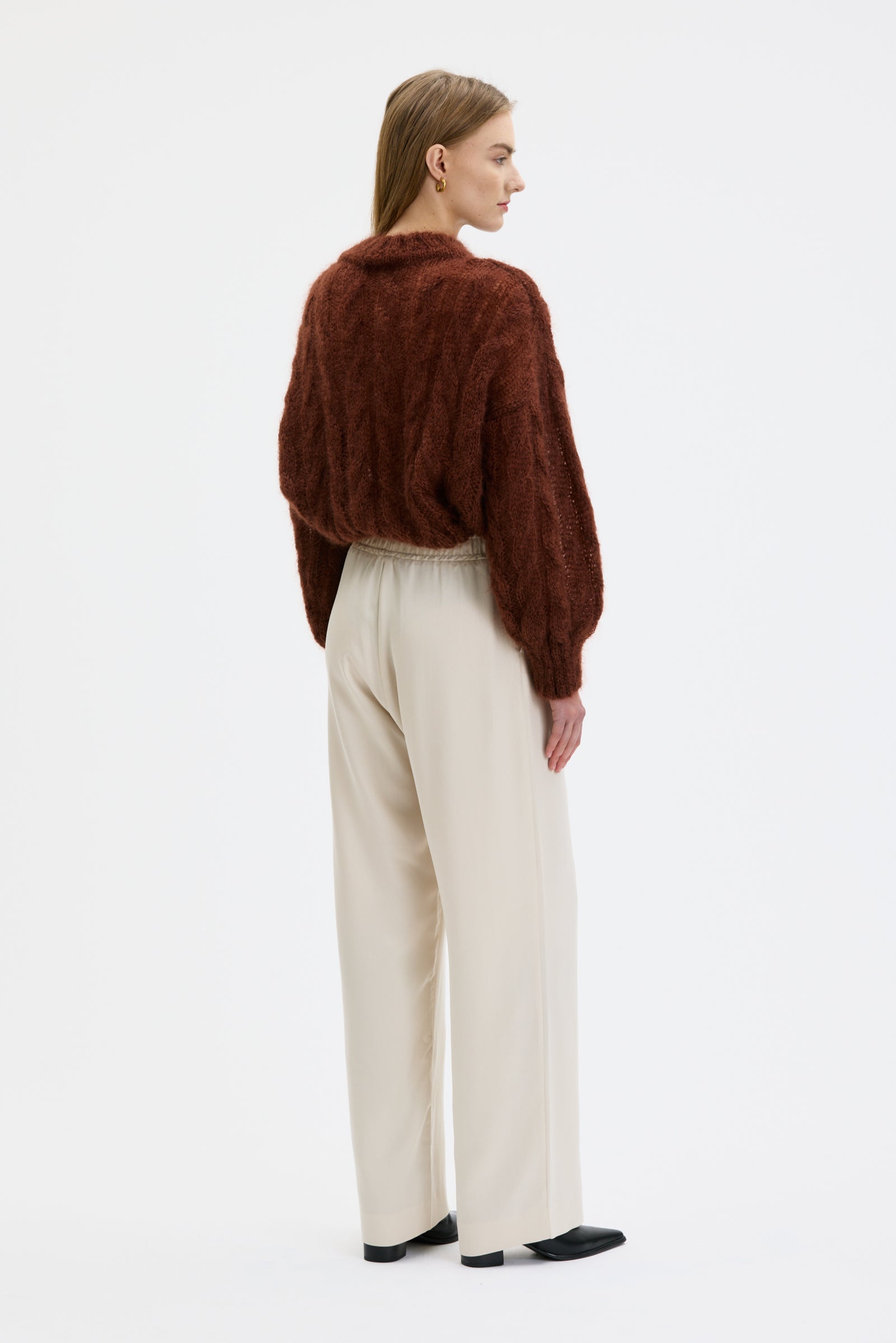 Lyne - Mohair silk cable sweater