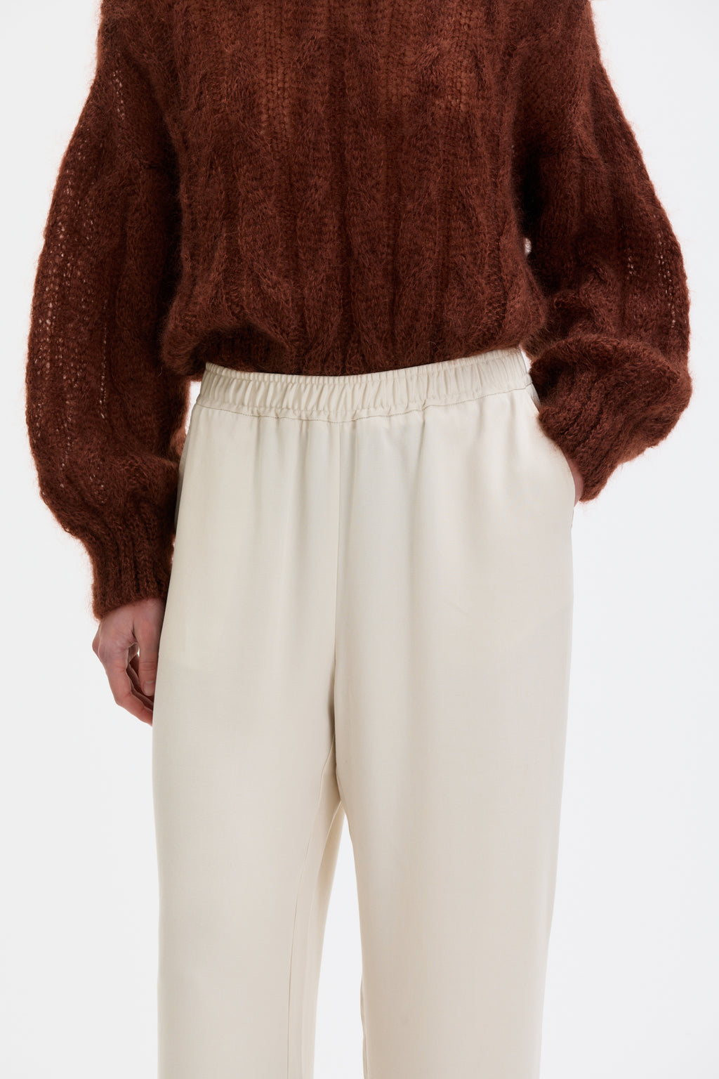 Lyne - Mohair silk cable sweater