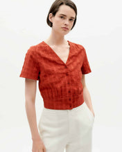Indlæs billede til gallerivisning Orangered cuadrito celina blouse
